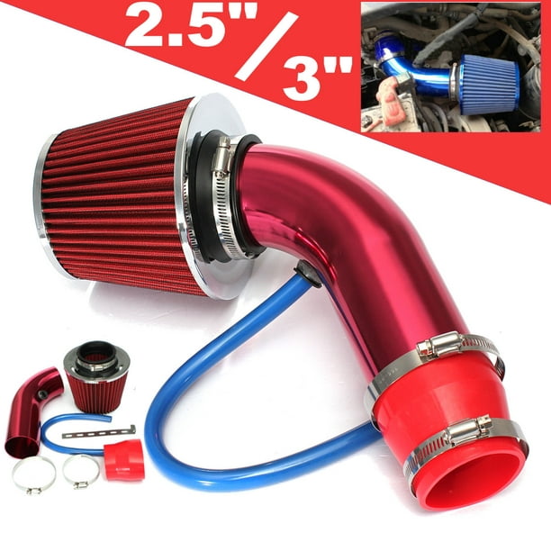 1x  Car Cold Air Intake Filter Alumimum Induction Kit Pipe Hose System Universal 